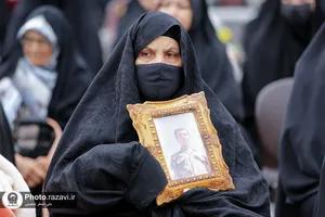 آیین رونمایی یادمان شهید گمنام زائرشهر رضوی
