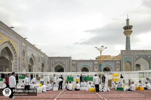 سفره باشکوه کریم اهل بیت علیهم&zwnj;السلام در حرم مطهر رضوی