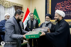 تشرف کاروان سفیران امام رئوف به حرم امامین عسکریین (علیهم&zwnj;السلام)