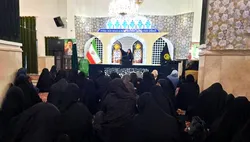 عزاداری بانوان اردو زبان در سوگ پیامبر (ص) و امام حسن (ع) در حرم رضوی