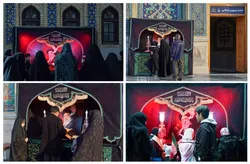 ۱۴ حجله در صحن و سرای رضوی؛ روایت اشک و ارادت در سوگ رهبر شهید