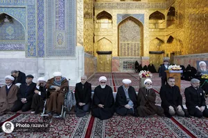 بزرگداشت آیت الله واعظ طبسی در حرم مطهر رضوی