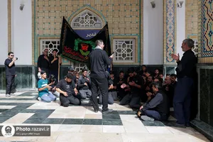 عزاداری روز شهادت امام رضا علیه&zwnj;السلام در حرم مطهر رضوی-2