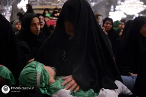 مراسم شیرخوارگان حسینی در حرم مطهر رضوی