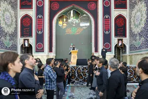 اجتماع عزاداران نبوی در حرم مطهر رضوی