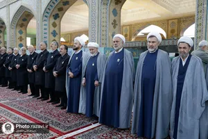 آیین تعویض پرچم گنبد و پوش ضریح مطهر حضرت رضا علیه&zwnj;السلام به مناسبت حلول ماه ربیع&zwnj;الاول