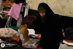 اعتکاف رجبیه خواهران در حرم مطهر رضوی
