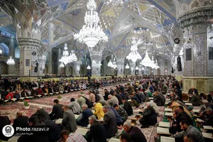 ترتیل خوانی قرآن کریم در حرم مطهر رضوی