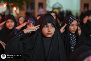 مراسم شام غریبان در حسینیه کودک حرم مطهر رضوی