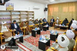مراسم تکریم و معارفه رئیس دفتر نمایندگی سازمان علمی و فرهنگی آستان قدس رضوی در قم
