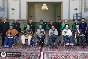 تشرف جانبازان نیشابوری به حرم مطهر