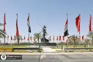 حضور خدام حرم مطهر رضوی در یادمان شهدای مقاومت