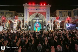 هیئت عزاداران استان زنجان در حسینیه حرم