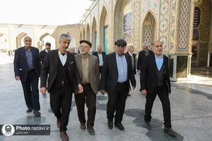 بازدید جمعی از خیرین سراسر کشور از پروژه های عمرانی حرم مطهر رضوی