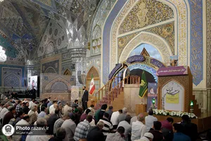 اقامه نماز عید قربان در حرم مطهر رضوی