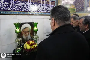 بزرگداشت آیت الله واعظ طبسی در حرم مطهر رضوی