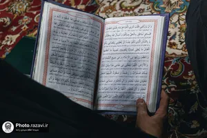 حرم مطهر رضوی در شب عاشورای حسینی