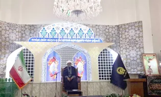 سوگواره زائران اردوزبان حرم مطهر در شهادت امام حسن عسکری (ع)