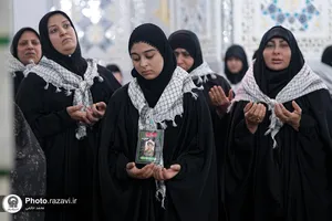 تشرف خانواده شهدای جنگ رمضان استان خوزستان به حرم امام رضا علیه&zwnj;السلام
