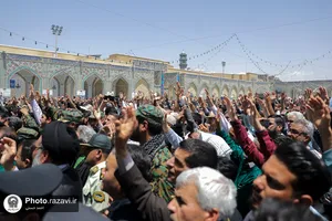 تشییع پیکر شهدای حادثه تروریستی سراوان در مشهد