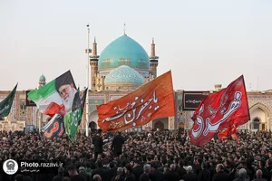 مراسم چهارپایه خوانی شهادت حضرت رسول و امام مجتبی علیهما&zwnj;السلام در حرم مطهر رضوی