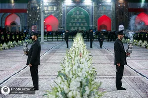 آیین خطبه&zwnj;خوانی شب شهادت امام رضا علیه&zwnj;السلام در حرم مطهر رضوی