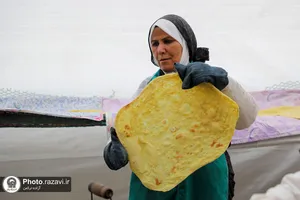 مراسم افطاری طرح ضیافت اکرام رضوی در باب الهادی علیه&zwnj;السلام
