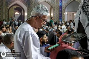 جشن ویژه زائران عرب&zwnj;زبان در حرم مطهر رضوی