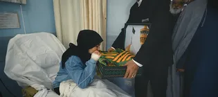 حضور خدام کاروان زیر سایه خورشید در بیمارستان سان جورج بیروت