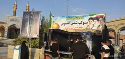 پذیرایی از زائران رضوی در موکب مجتمع بین راهی امام رضا (ع) راور