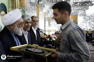 دیدار جمعی از ورزشکاران با تولیت آستان قدس رضوی