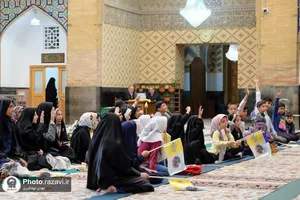 نشست قرآنی ویژه کودکان ناشنوا در حرم مطهر رضوی