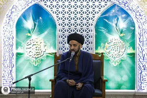 مراسم یادبود سیدحسن نصرالله در حرم مطهر رضوی
