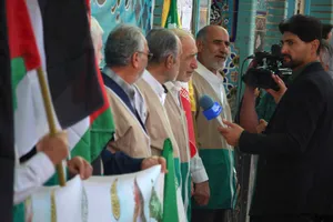 حماسه&zwnj;آفرینی خادم&zwnj;یاران رضوی سرزمین آفتاب در راهپیمایی روز قدس / گزارش تصویری