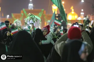 حال و هوای حرم مطهر رضوی در شب میلاد امام جواد علیه السلام