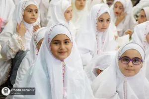 جشن تکلیف نوجوانان سوریه&zwnj;ای در حرم مطهر رضوی