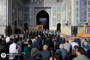 اقامه نماز عید سعید فطر در حرم مطهر رضوی