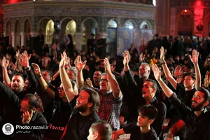 هیئت عزاداران استان زنجان در حسینیه حرم