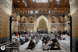 تشرف نخبگان و المپیادی کشور به حرم مطهر رضوی
