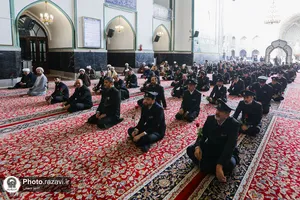 آئین اذن اعزام کاروان های زیر سایه خورشید در حرم مطهر رضوی