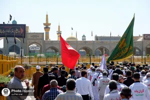 مراسم استقبال از کاروان پیاده مشهد تا کربلا