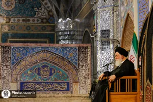 عزاداری روز شهادت حضرت امام کاظم(علیه&zwnj;السلام) در رواق امام خمینی حرم مطهر رضوی