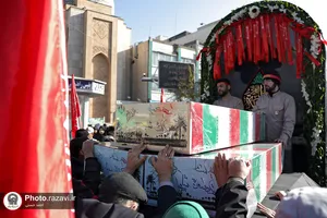 تشییع پیکر شهدای گمنام در مشهد