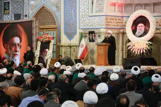 بزرگداشت چهلمین روز شهادت رهبر شهید انقلاب در حرم مطهر رضوی