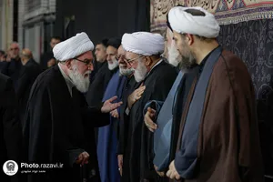 مراسم بزرگداشت چهلمین روز تدفین رهبر شهید انقلاب اسلامی در حرم مطهر رضوی