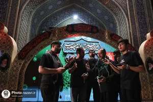 عزاداری زائران اردوزبان در حسینیه حرم مطهر رضوی
