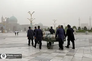 سیاه&zwnj;پوشی حرم مطهر رضوی در آستانه ماه محرم