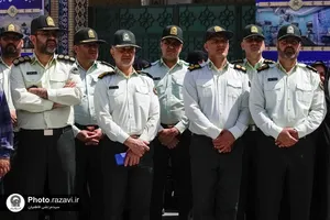 تشییع پیکر شهید مهدی گلشاهی در حرم مطهر رضوی