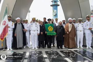 حضور کاروان خدام زیر سایه خورشید در دانشگاه نیروی دریای امام(ره) نوشهر