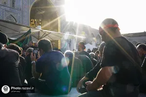 عزاداری تاسوعای حسینی در حرم مطهر رضوی-1